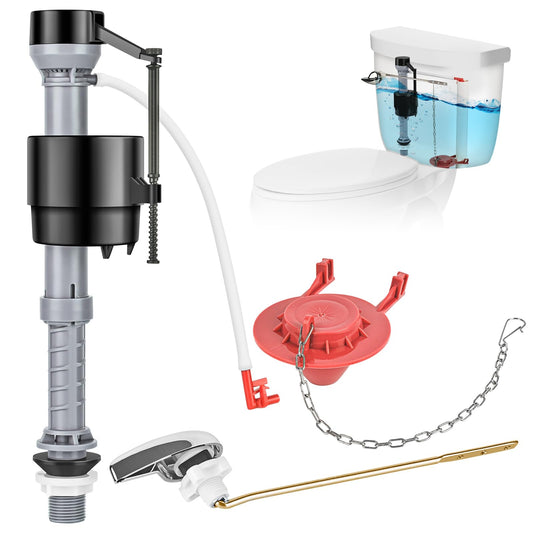 Universal Toilet Flusher Replacement Kit, Fill Valve - Image 1