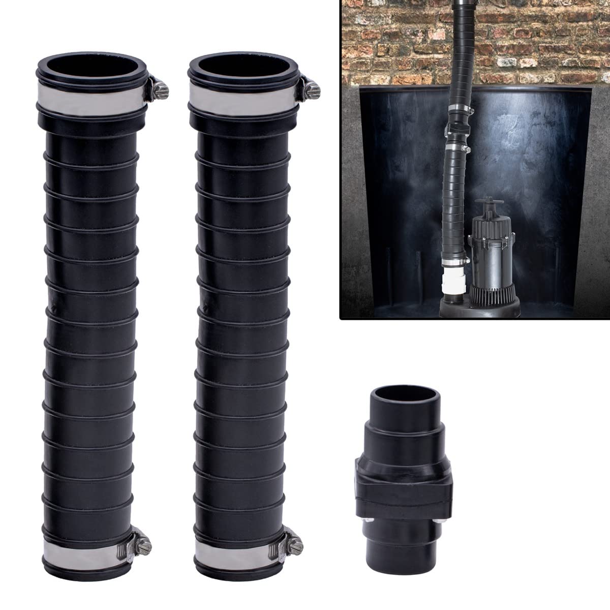 Fernco QwikFlex 24-in. In-Line Sump Pump Check Valve Installation - Image 1