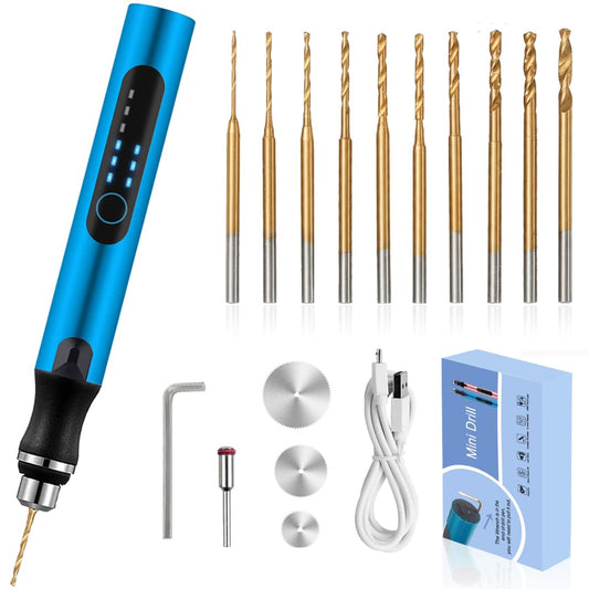 3-Speed Cordless Mini Drill Pen With 10 Small Drill - Image 1