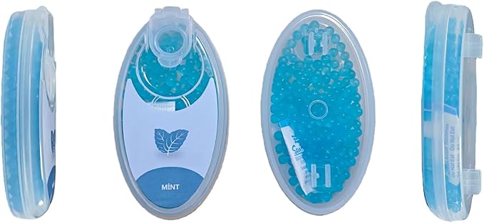 linpel Mint-Infused Air Freshening Beads/Crush Balls - 400pcs for Masks & Filtered Air Spaces - Ideal for Workout Masks,Menthol Beads (200)