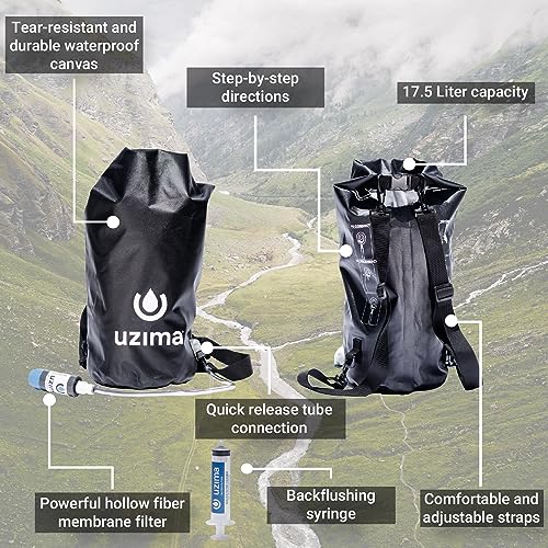 Uzima UZ-BP 17.5L Gravity Water Filter System, UZ-1 0.1 Micron - Image 5