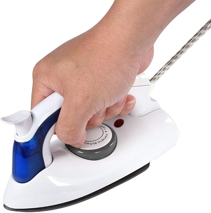 Steam Iron,Portable Foldable Folding Compact Handheld Steam Travel Iron,Nonstick sole plate,Anti-skidding handle,