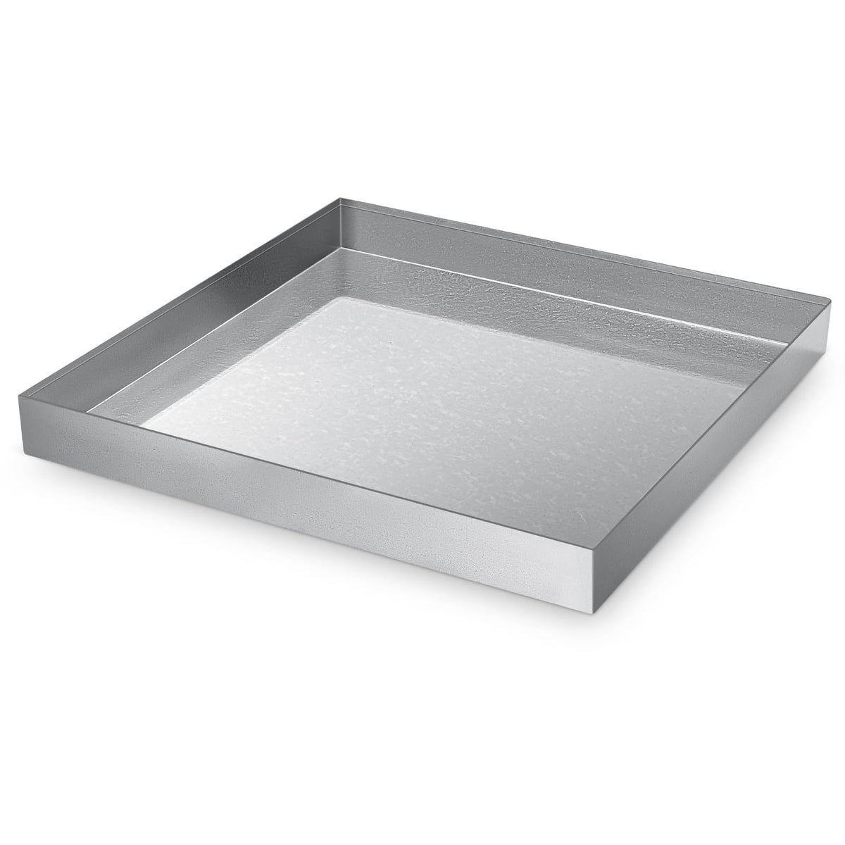 Galvanized Drain Pan 24" x 24" x 2.5" Water Damage - Image 1