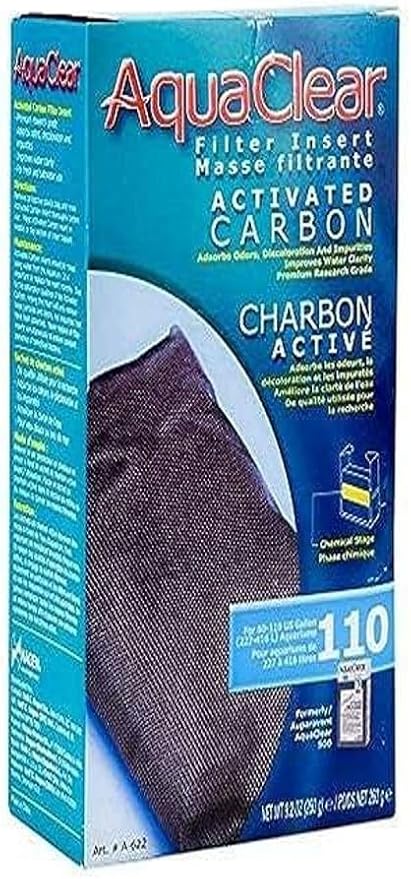 Aqua Clear AquaClear Activated Carbon Filter Inserts – Replacement Chemical Filter Media for 110 Gallon Tank