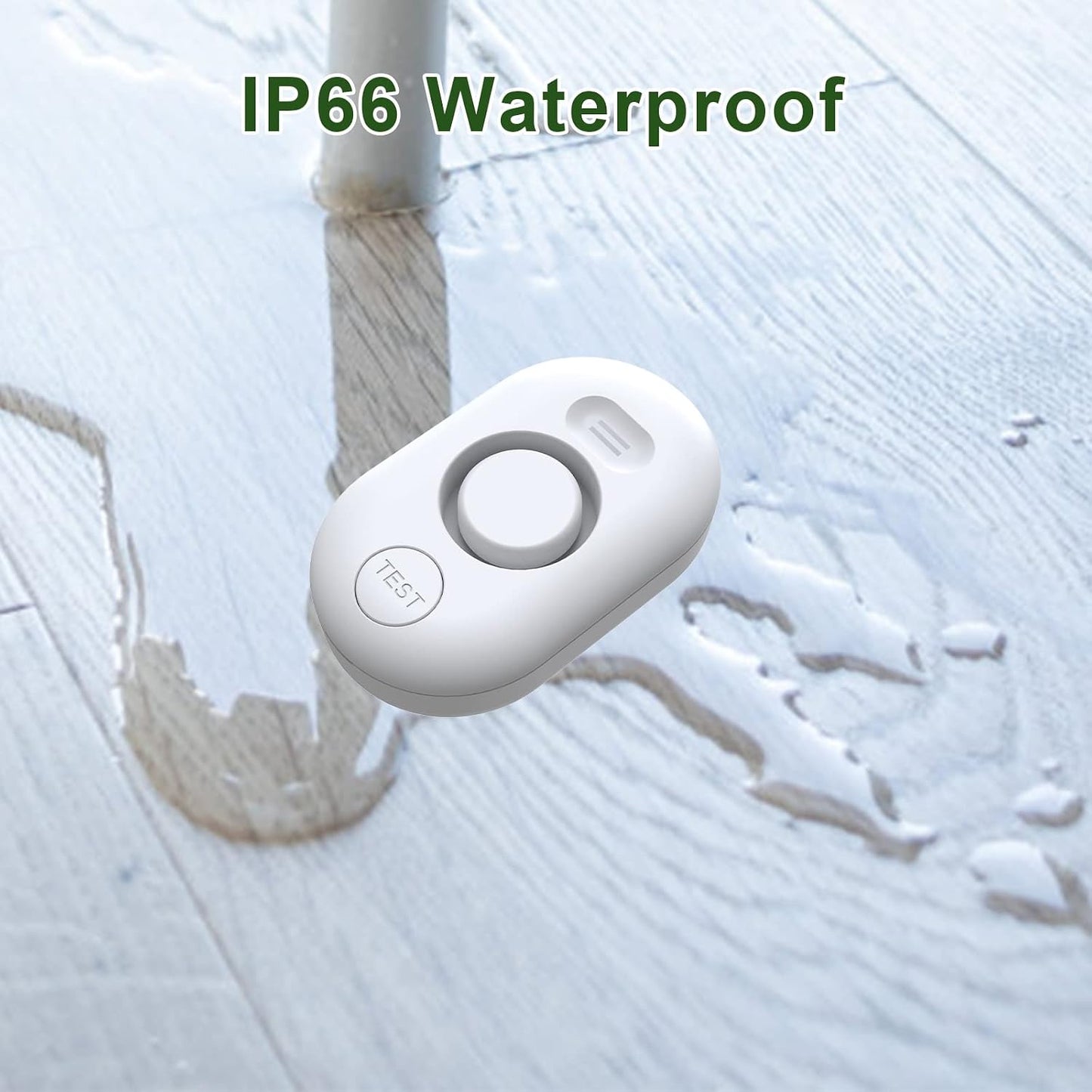 Water Leak Detector Sensor Alarm (2-Pack) — Basement, Sink & Floor Flood Alert