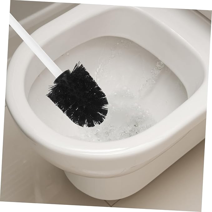 10pcs Toilet Brush Replacement Heads Heavy Duty Stiff Bristles for Powerful Cleaning Easy Installation Compatible with Standard Brushes Bathroom Scrubber Refills for Home Hotel
