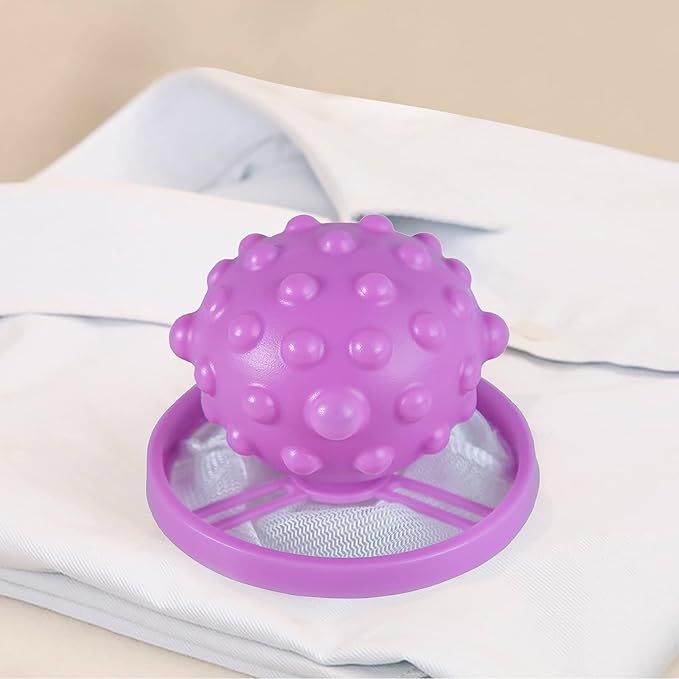1Pc Yellow Pet Hair Remover for Laundry Reusable Hair Catcher,Pet Hair Remover Laundry， Laundry Float Trap Mesh Bag Washing Machine Hair Filter Washer Portable Hair Remover Washing Balls Lint Remover