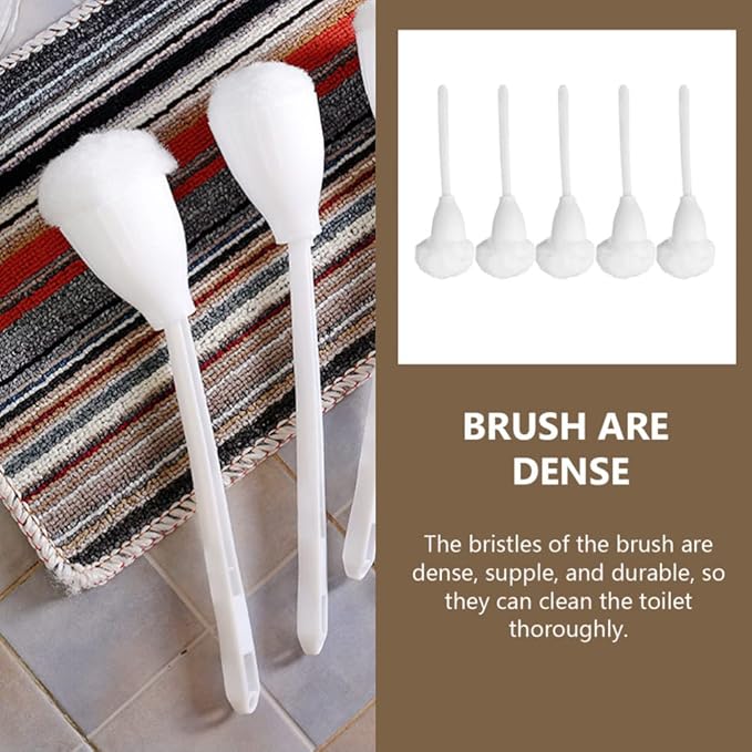 Efficient Cleaning High-Grade Material Toilet Brush Black Toilet Bowl Scrubber Brush