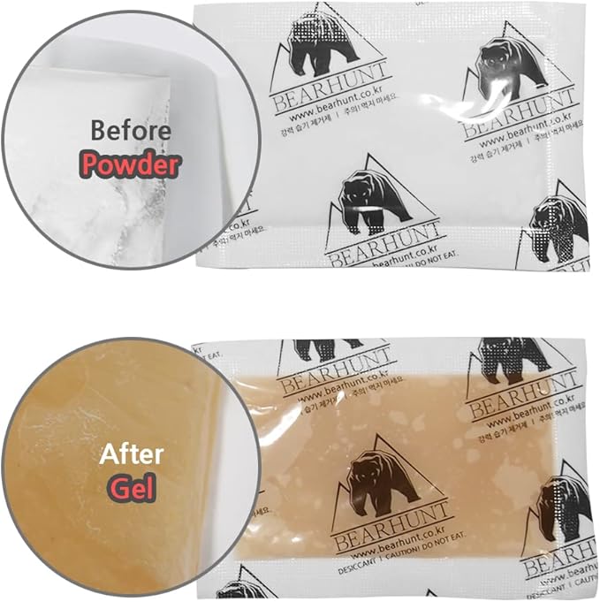 BEARHUNT Moisture Absorber Deodorant - Shoes, Closet, Tent etc. (0.36oz X 50pcs)