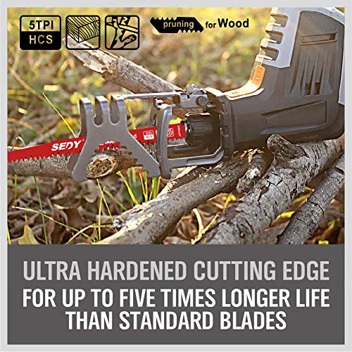 12-Inch Wood Pruning Reciprocating Saw Blades, 5TPI Saw - Image 5