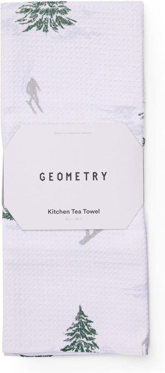 GEOMETRY Christmas Kitchen Towels - Quick Dry Microfiber Cloth Dish Towels for Kitchen Drying - Premium Quick Dry Towel - Evermont