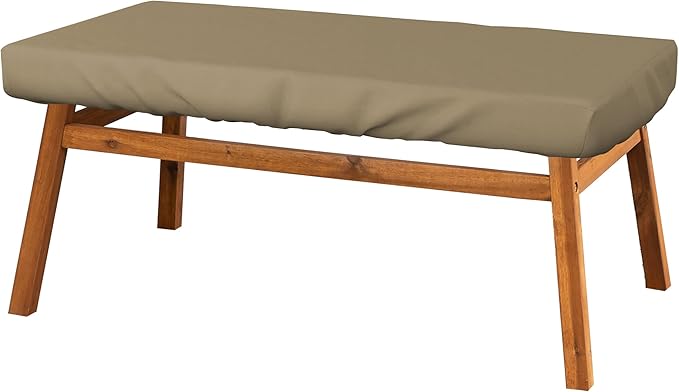 Covers & All Rectangle Table Top Cover, 12 Oz Waterproof UV & Weather Resistant Patio Table Cover, Outdoor Table Cover for Patio Furniture (85" L x 40" W x 5" H, Beige)