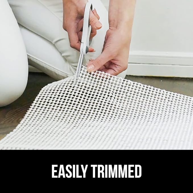 GORILLA GRIP Strong Rug Pad Gripper, 6 FT Round US Designed, Grips Help Keep Area Rugs Safe and in Place, Slip and Skid Resistant Pads for Hard Floors, Under Carpet Mat Cushion and Hardwood Protection