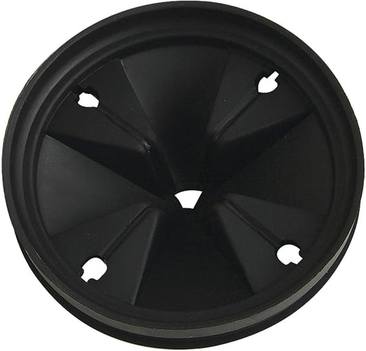 Kingston Brass KD4200 Made to Match Garbage Disposal Splash Guard, 3-3/8'' (L) x 3-3/8'' (W) x 1-9/16'' (H), Black