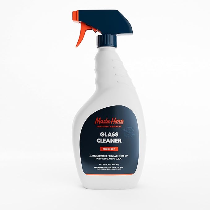 Ultra Concentrated Glass Cleaner - VOC Free, Streak-Free Cleaning for Windows, Mirrors, Glass Showers and More - Fast-Drying and Easy to Use - Ideal for Schools, Hospitals, and More