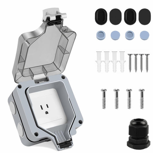 Outdoor Electrical Outlet Box 15A 125V Waterproof Wall | Hand Tools - Image 1