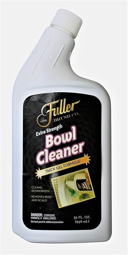 Fuller Brush Extra-Strength Toilet Bowl Cleaner Gel – Thick Clinging Formula Removes Rust, Stains & Scale, Bathroom Cleaner with Fresh Peppermint Scent (Pack of 6)
