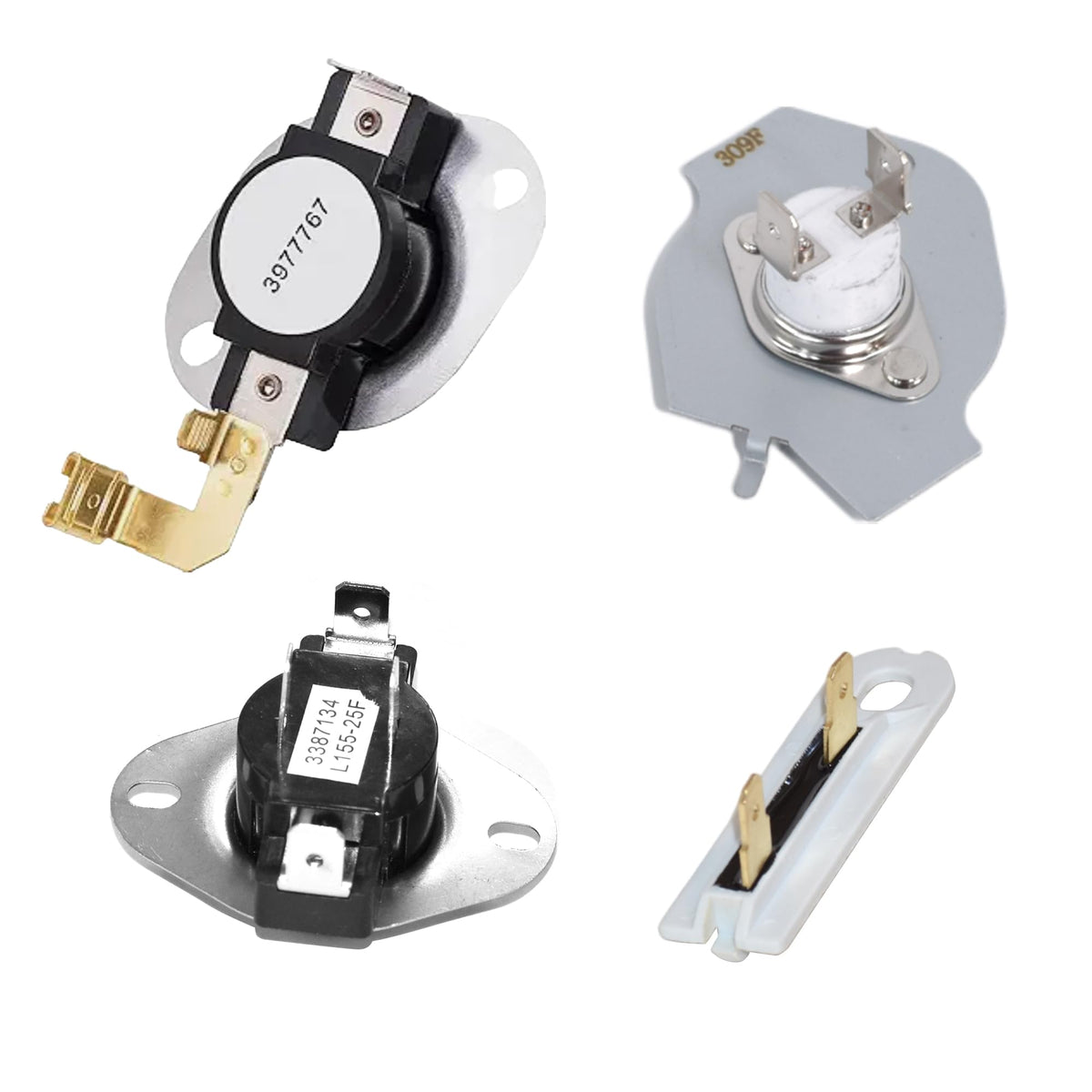 Dryer Repair Kit 3387134 3392519 3977393 3977767 - Image 1