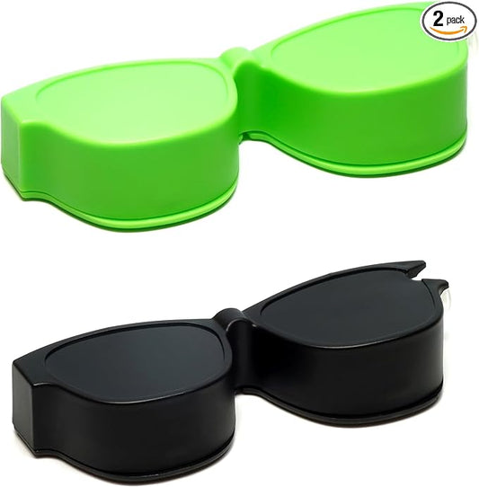 Calabria Kool Klean 2 Pack Eyewear Cleaning Kit Green/Black 15ml Cleaning Spray, Cleaning Cloth Included