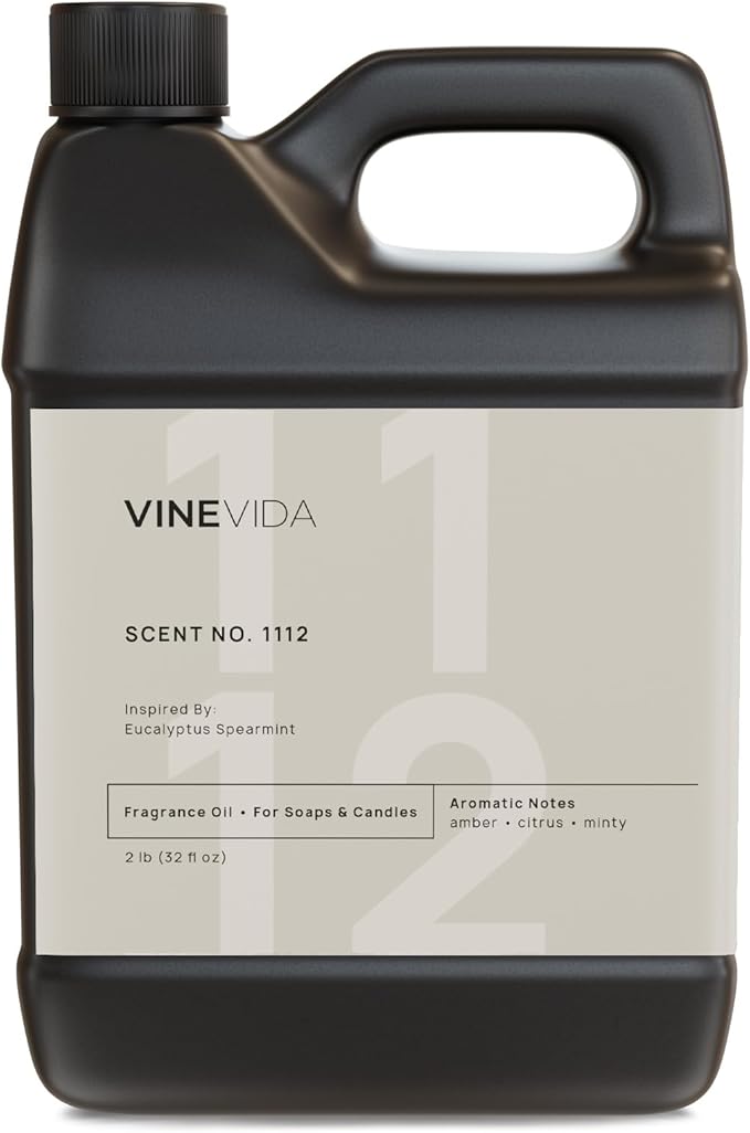VINEVIDA [32oz] Eucalyptus Spearmint Fragrance Oil for Candle Making and Soap Making - Premium Candle Scents for Soy Candles