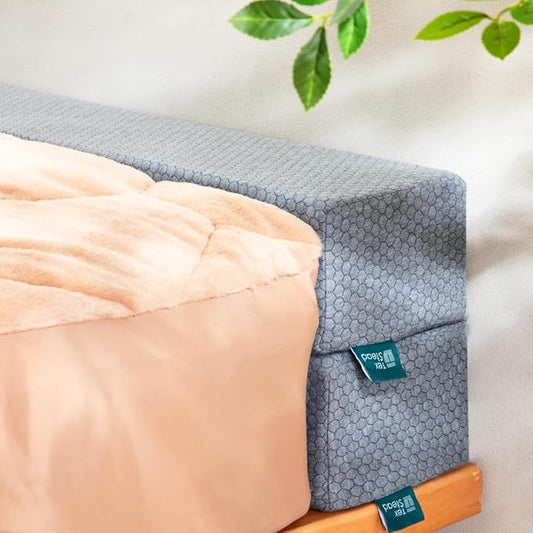 Bed Gap Filler for Headboard & Wall, Mattress Extender Pillow with Removable Cover & Memory Foam, Fills Gaps Between Mattress and Headboard, Stops Items Falling (Dark Gray, King Size)