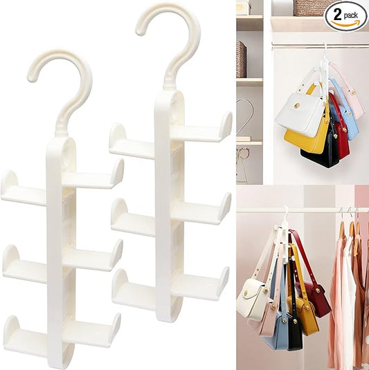 Closet-Organizers-and-Storage,Purse Hanger for Closet-Organizer,2 Pack Purse-Organizer for Organization-and-Storage,Sturdy Hang Bag Organization for Heavy Bag,College Dorm Room Essentials