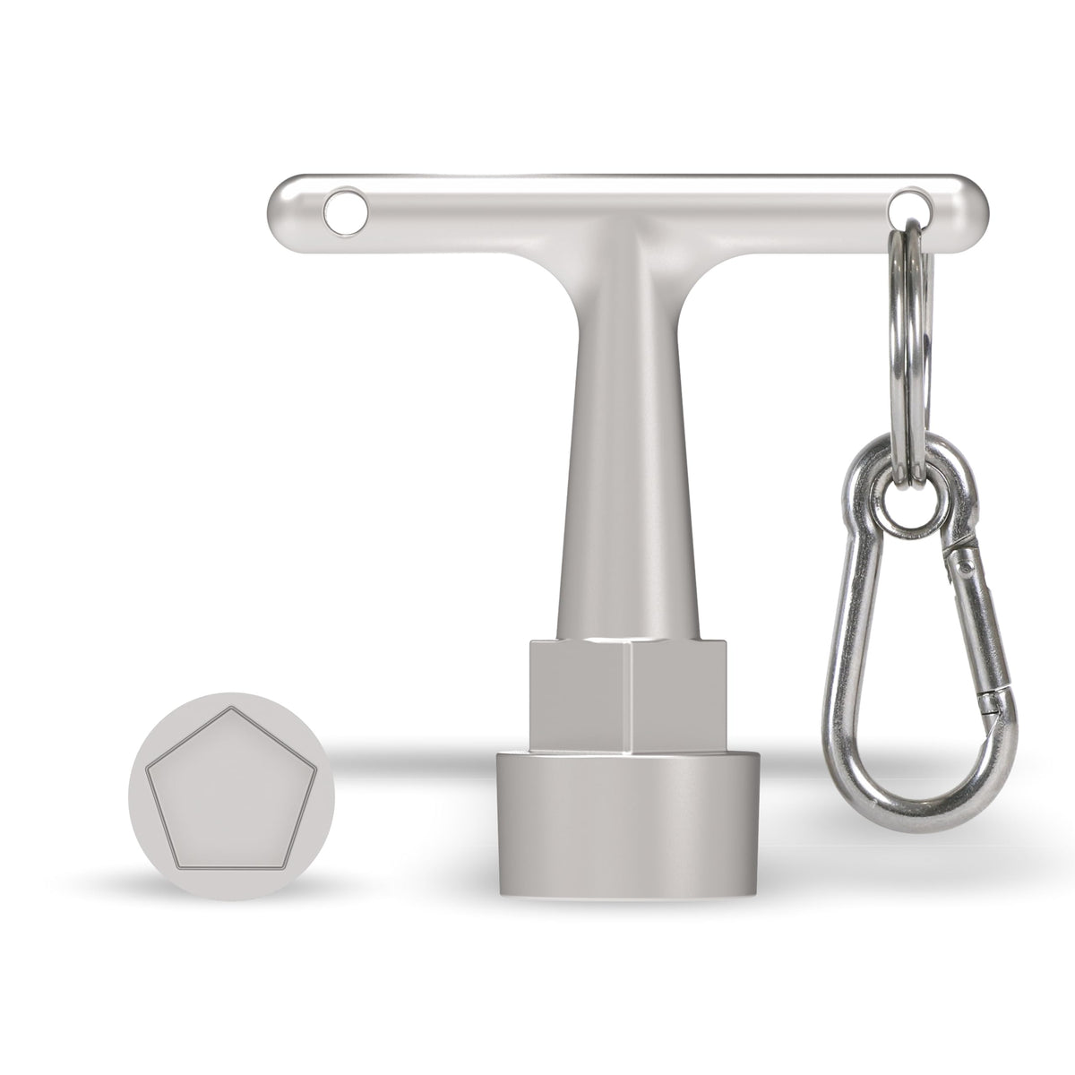 JUMBO Curb Box Key Wrench, Stainless Steel Water Valve | Hand Tools - Image 1