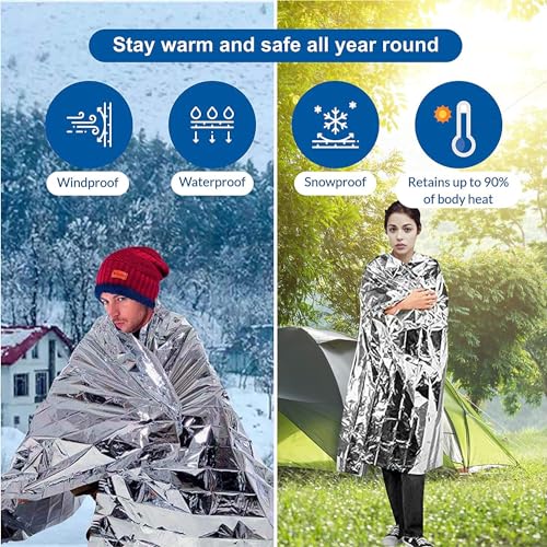 Emergency Myla Thermal Blanket Space Blanket Foil Blanket - Image 5