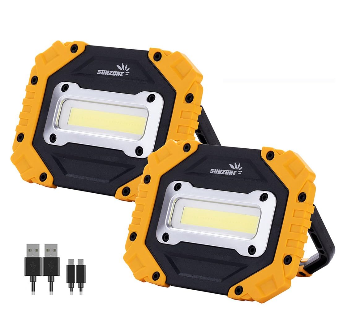 Sunzone LED Work Light, Rechargeable Work Lights with Magnetic - Image 1
