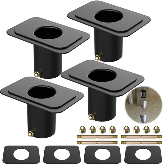 4pack Rain Chain Gutter with Bolt Anti-Rust Black Metal - Image 1