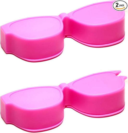 Calabria Kool Klean 2 Pack Eyeglass Lens Cleaner Kit Pink 15 ml Cleaning Spray, White Microfiber Cleaning Cloth Cleaning Kit