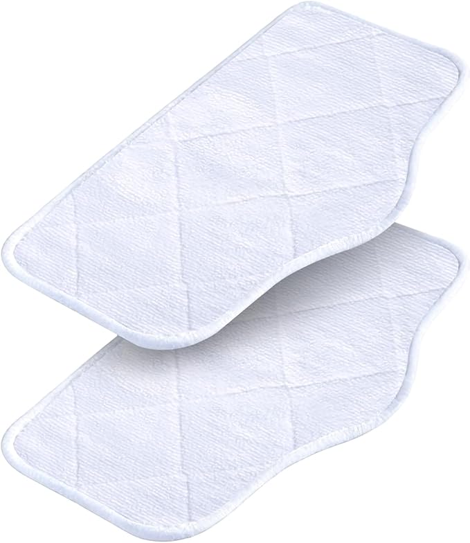 Steam Mop Pads for GHORA Steam Mop Cleaner, 2 Packs
