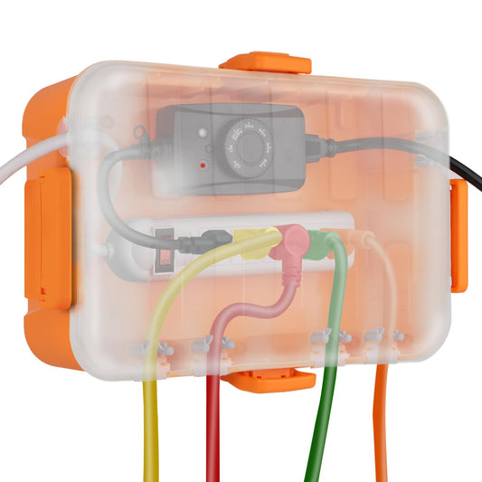 Large IP54 Waterproof Outdoor Electrical Box with Transparent Lid - Image 1