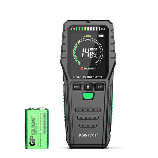RDINSCOS Pinless Moisture Meter Non-Invasive Digital Wood - Image 1