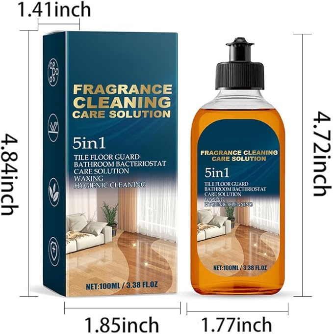 2026 New 5 In 1 Floor Cleaner, Fast-Drying Fragrance Cleaning Care Solution, Multi-Surface Floor Cleaner Stain & Odor Remover Floors Cleaners, Restore Hardwood Floors Shine (3Pcs)
