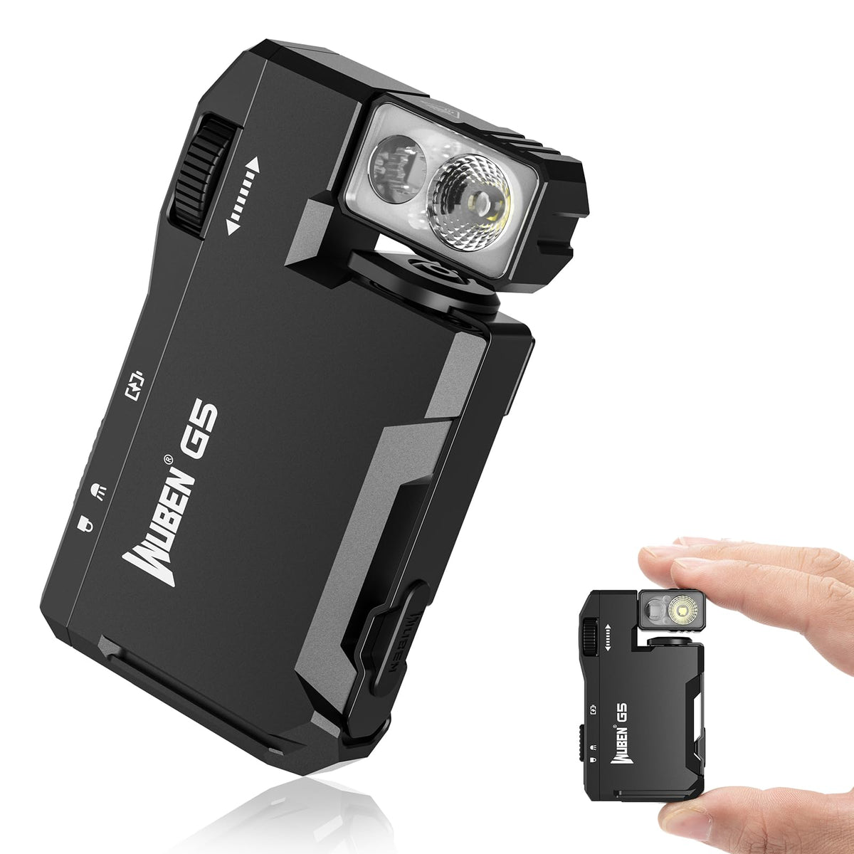 WUBEN G5 Rechargeable EDC Flashlight, Mini Flat Bright Pocket - Image 1