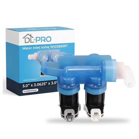 DL-PRO Water Inlet Valve W10289387 for Whirlpool Maytag Amana - Image 1