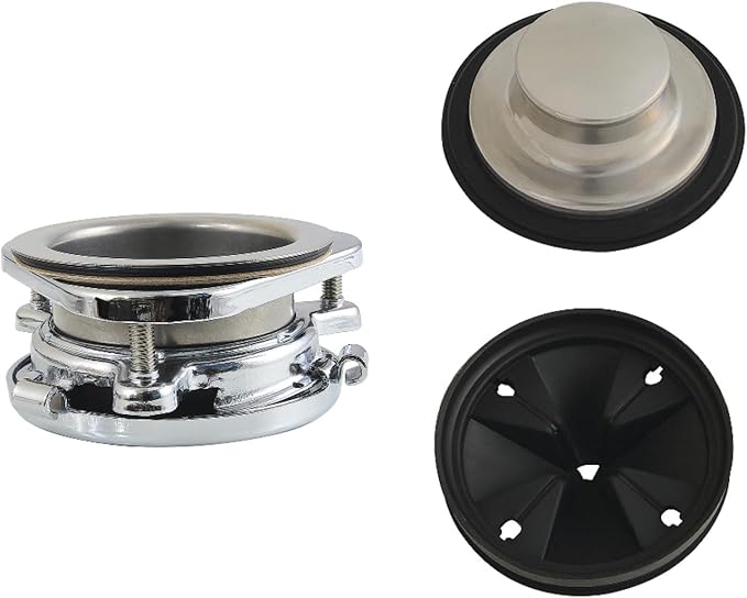 Kingston Brass KDK4201 Made to Match Garbage Disposal Splash Guard, Polished Stainless Steel/Polished Chrome