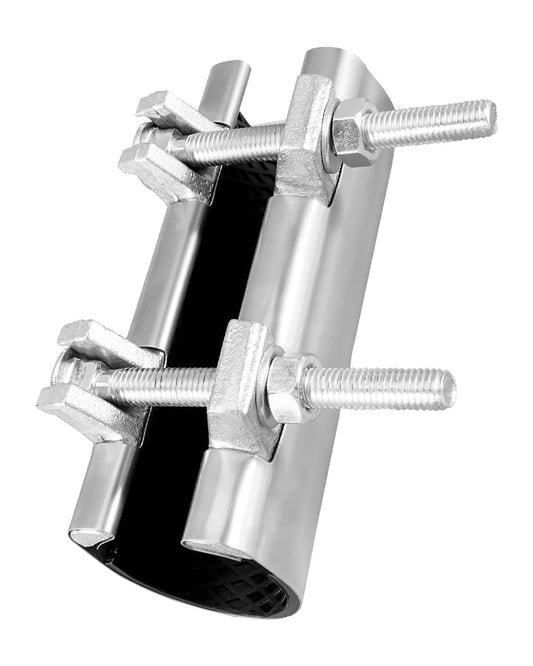 2" x 6" Stainless Steel Pipe Repair Clamp with Two Bolts | Hand Tools - Image 1