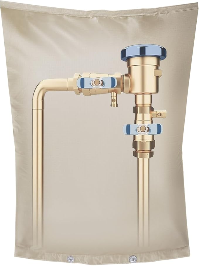 Backflow Preventer Insulation Cover,Pipe Insulation,Outdoor Pipe Covers For Winter Freeze Protection,Outdoor Faucet Covers For Winter Freeze Protection,Insulated Pipe Covers For Outside (16w*20h)