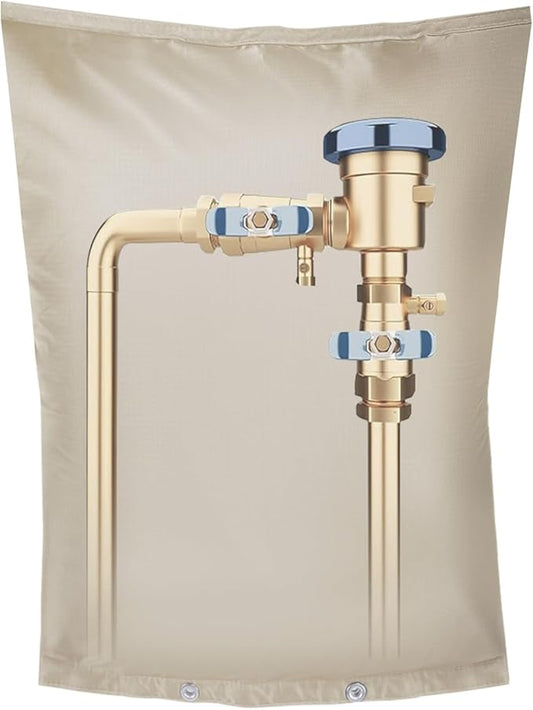 Backflow Preventer Insulation Cover,Pipe Insulation,Outdoor Pipe Covers For Winter Freeze Protection,Outdoor Faucet Covers For Winter Freeze Protection,Insulated Pipe Covers For Outside (16w*20h)