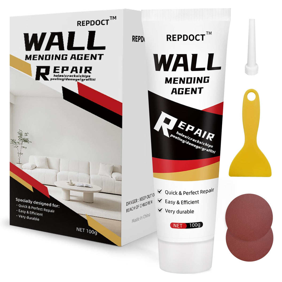 Drywall Repair Kit Drywall Hole Repair Patch Kits Wall | Home Repair - Image 1