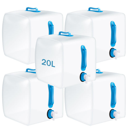 Reallnaive 5 Pcs 5.3 Gallon Collapsible Water Container - Image 1