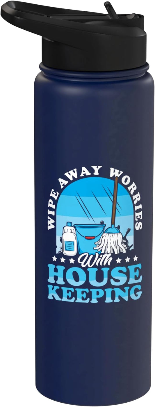 Housekeeping House Keeper Uniforms Housekeeper Stainless Steel Insulated Water Bottle