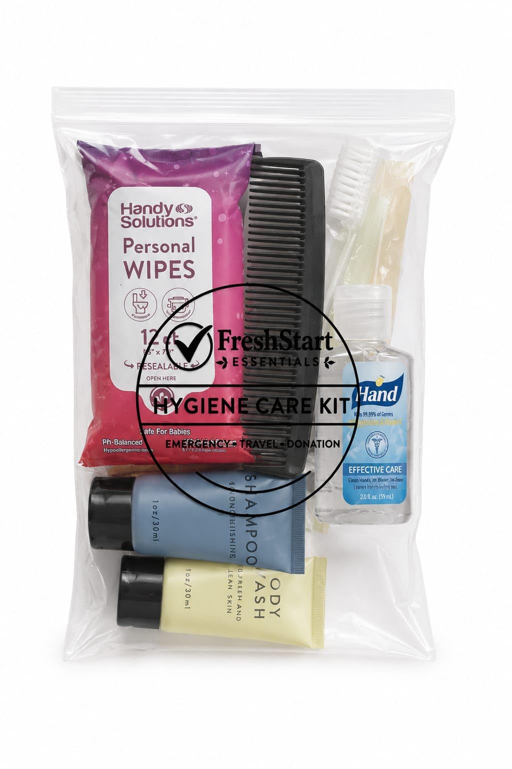 FreshStart Essentials Toiletry Kit, Travel Size - Image 1