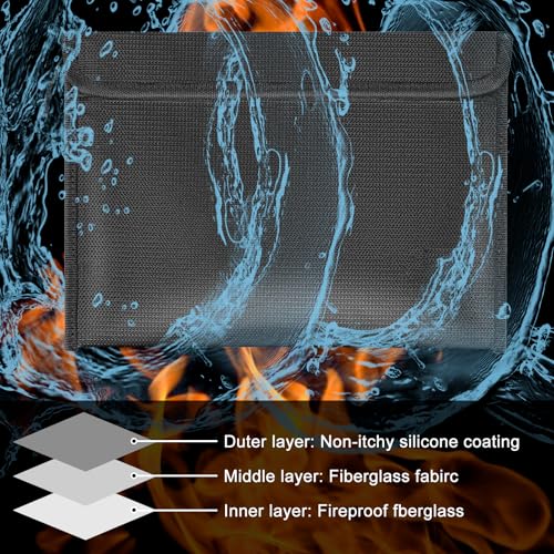 Fireproof Document Bag, Waterproof File Organizer | Home Organization - Image 4