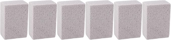Jeffergarden 6PCS Pool Pumice Stone for, PVC Material Toilet Bowl Cleaner Stick, Heavy Duty Scouring Brush for Kitchen Sink Bathtub Shower Tile Swimming Pool Limescale Removal (M 25.5cm/10.04in