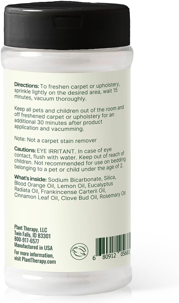Plant Therapy Germ Fighter Carpet Refresher 16 oz Natural Ingredients, Neutralizes Odors, Naturally scented with essential oils, Made without Phthalates, Dyes, Sulfates, Bleach, Synthetic Fragrances