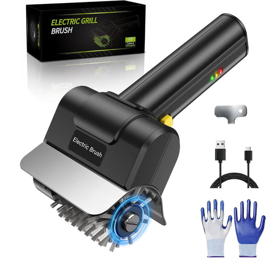 Cordless Electric Grill Brush, Rechargeable BBQ Cleaning Brush - Image 1