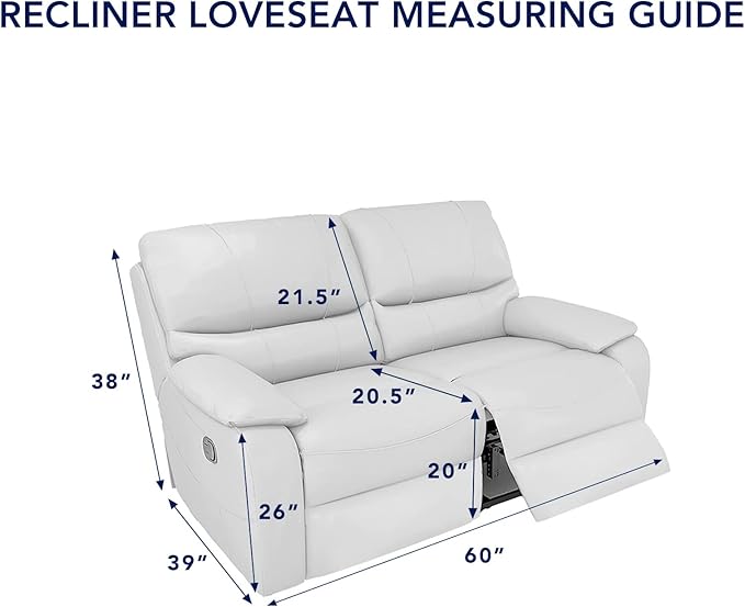 PureFit Water Resistant Reversible Sofa Covers for Reclining Sofa 2 Seat - Non Slip Split Recliner Couch Cover for Double Recliner, Washable Furniture Protector for Kids, Dogs (2 Seat, Camel/Ivory)